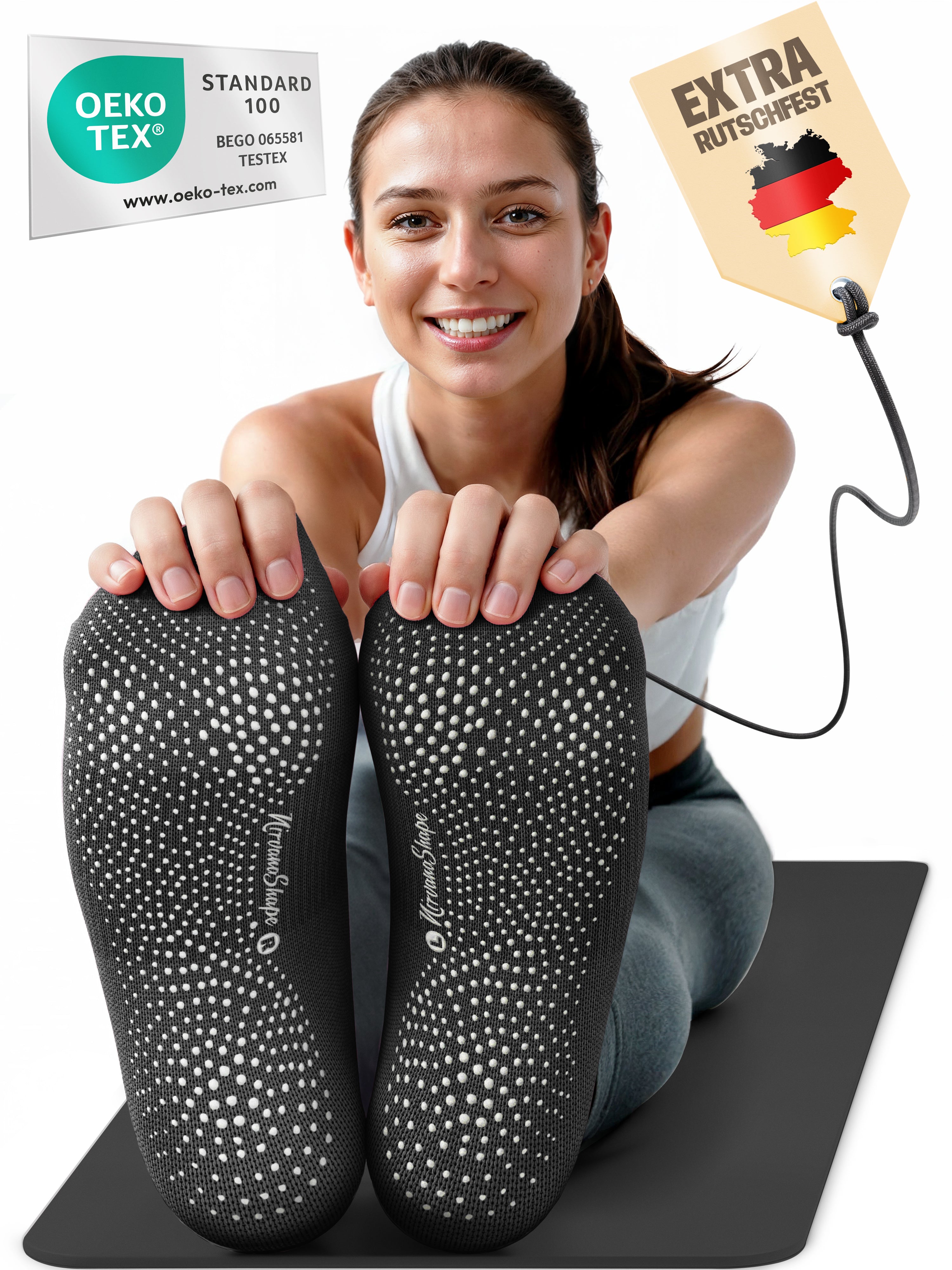 Yoga Socken Schwarz #farbe_schwarz