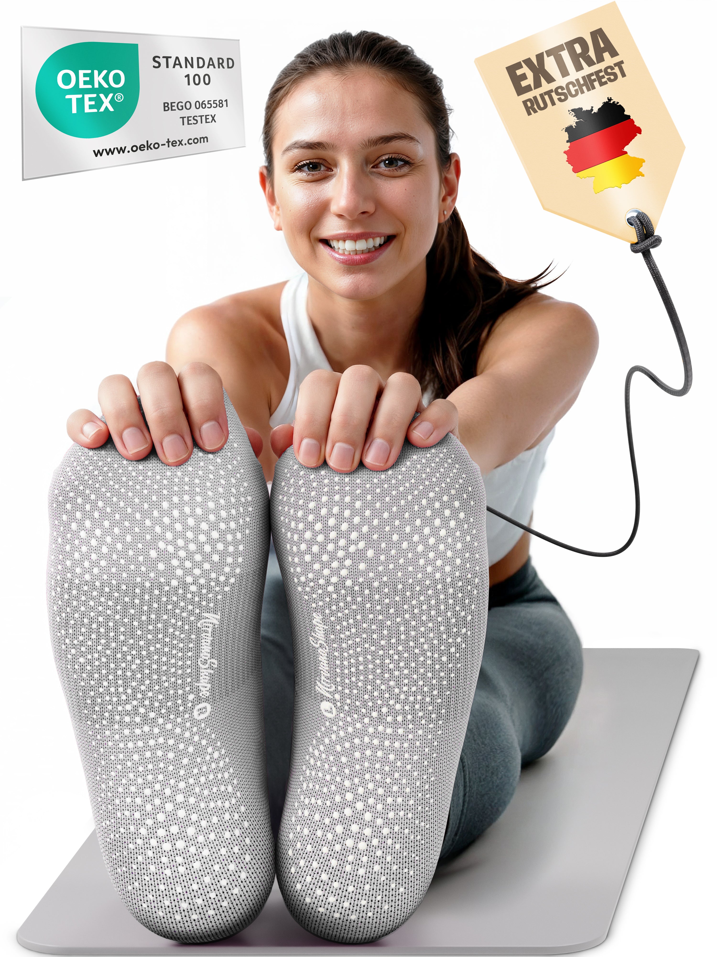 Yoga Socken Grau #farbe_grau