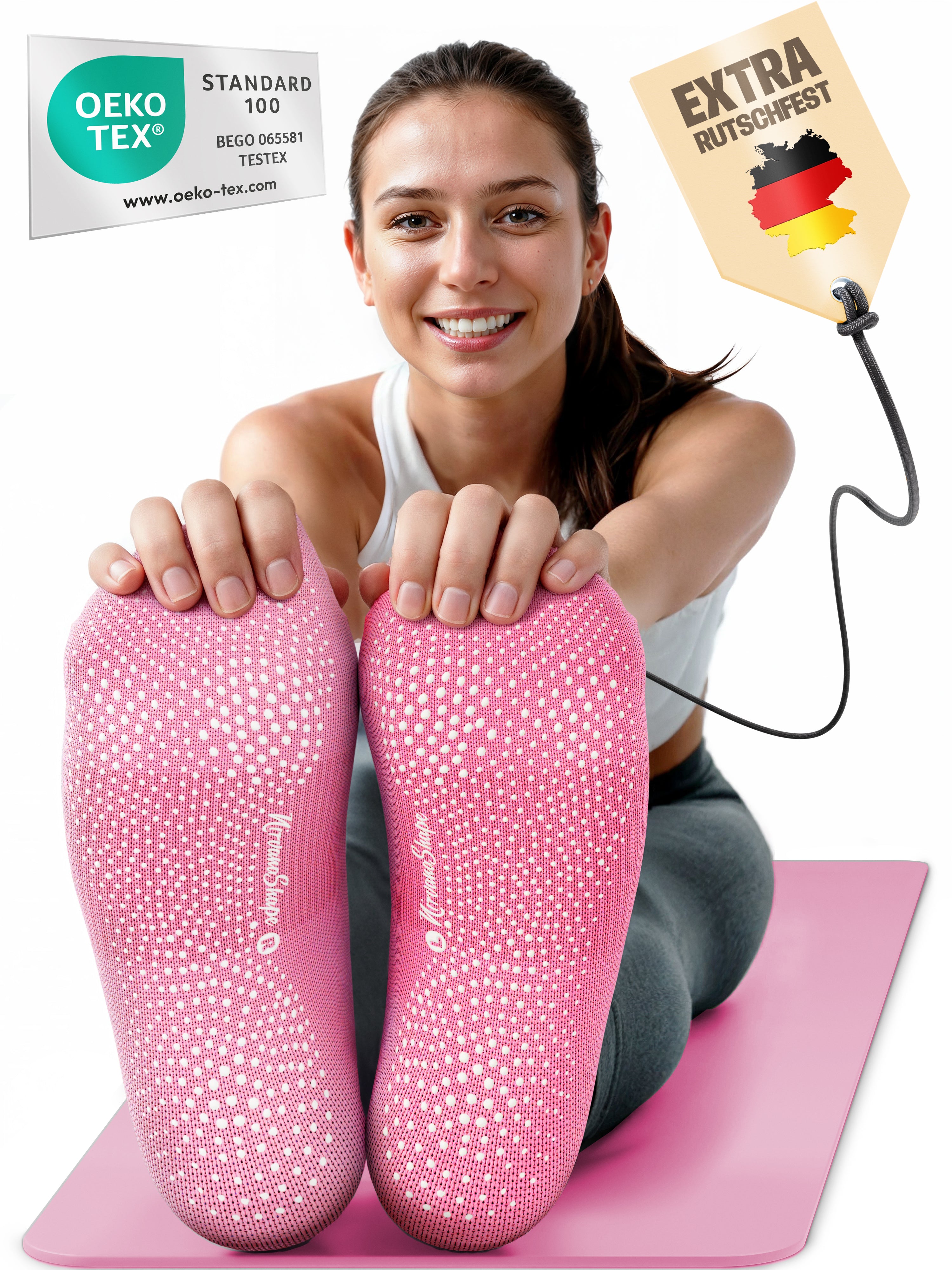 Yoga Socken Rosa #farbe_rosa