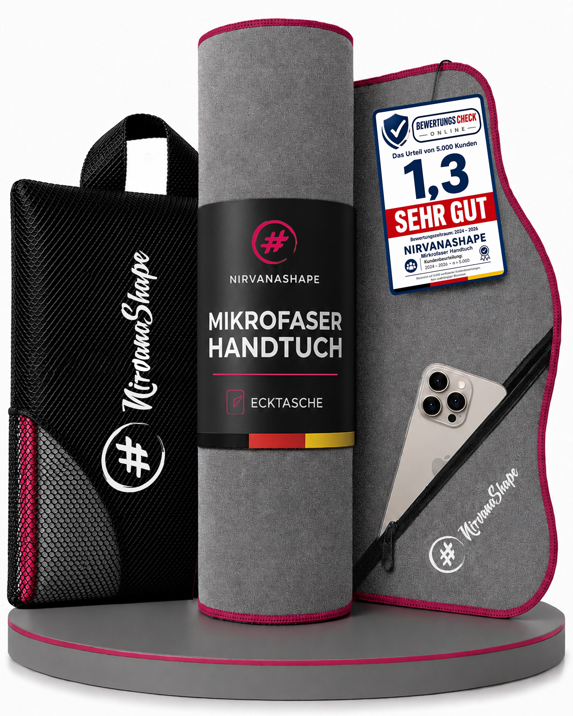Ultraleichte und schnelltrocknende Mikrofaser Handtücher
