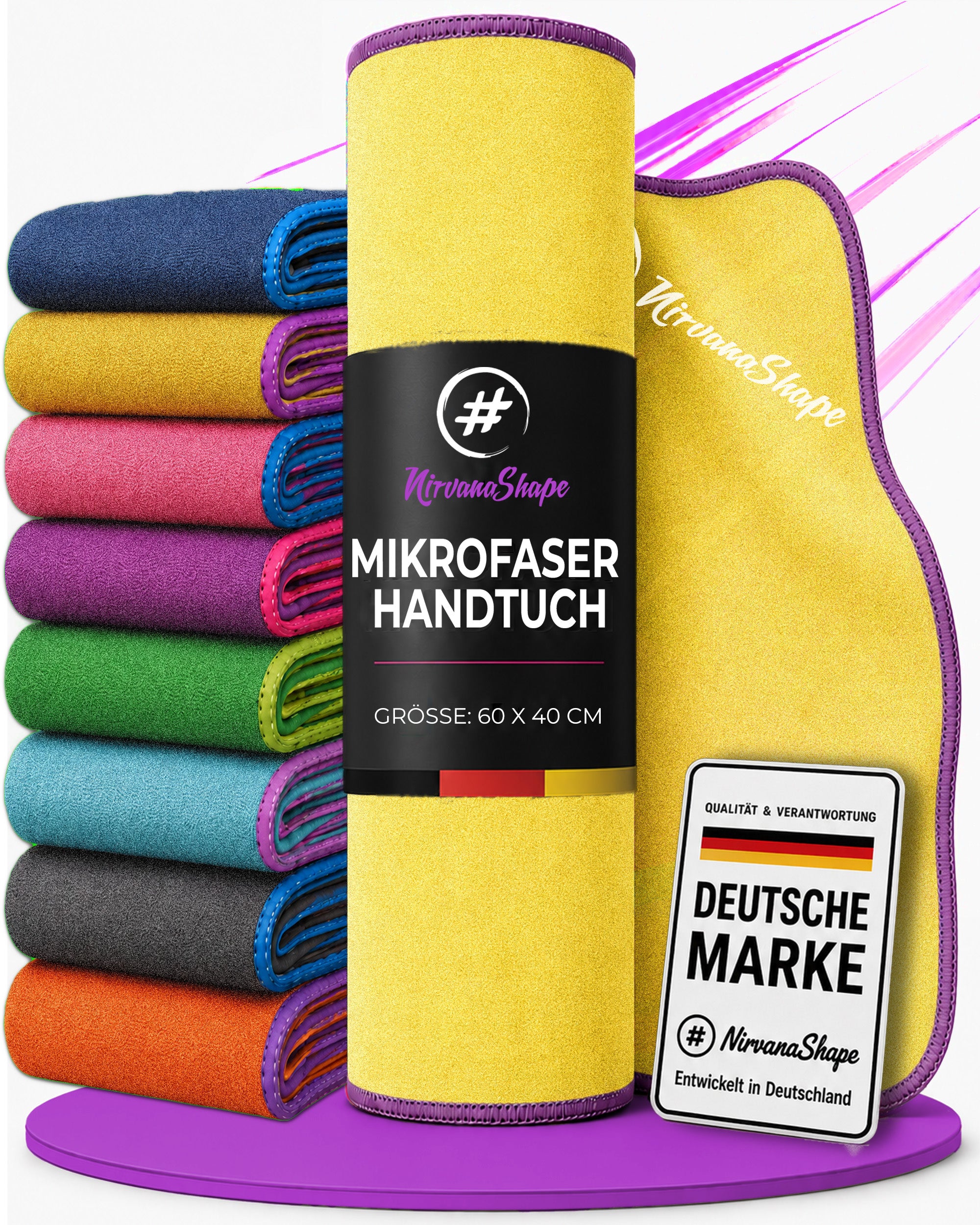 Ultraleichte und schnelltrocknende Mikrofaser Handtücher