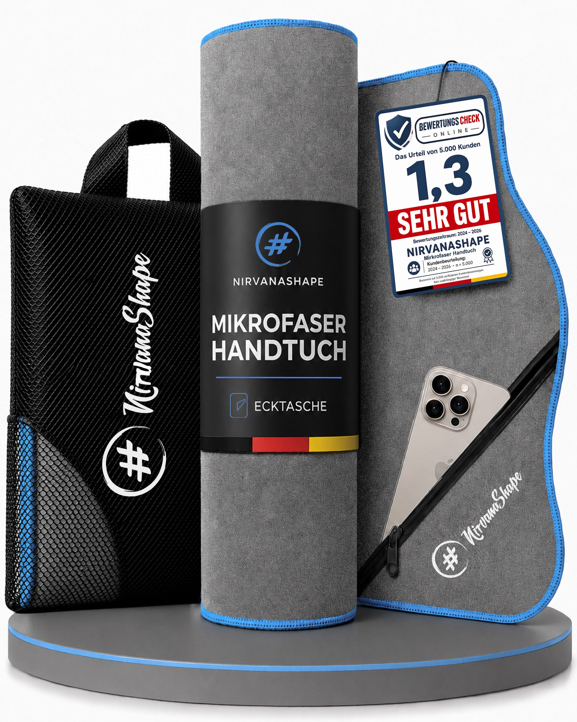 Ultraleichte und schnelltrocknende Mikrofaser Handtücher